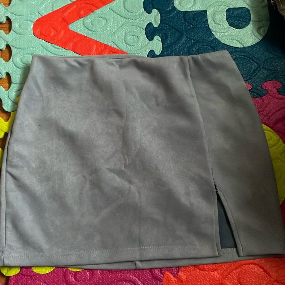 Slit Mini Skirt